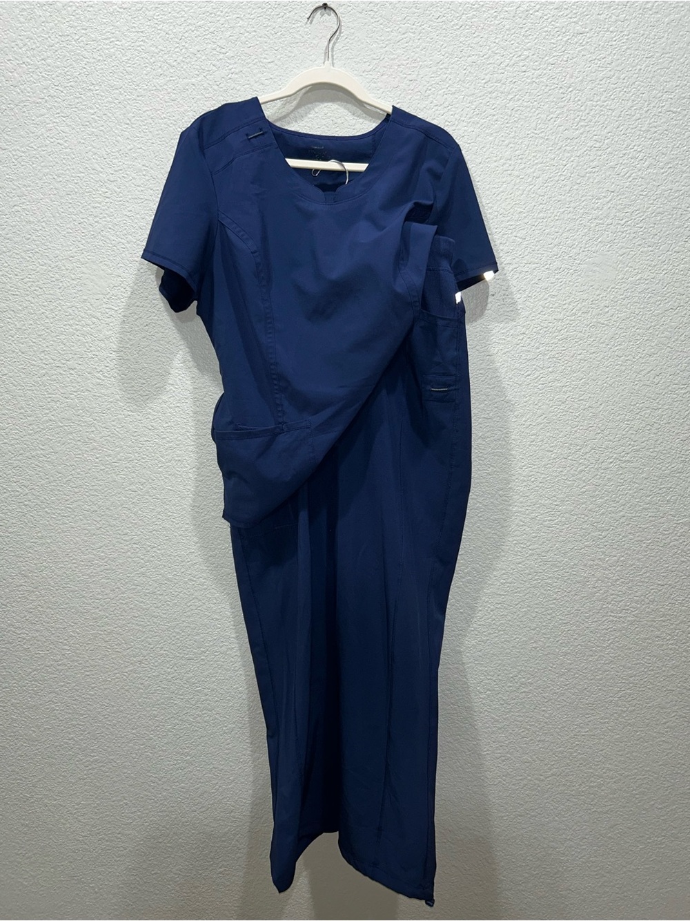 Infinity by Cherokee Scrubs Set in Navy Blue | L Top & L Tall Pants